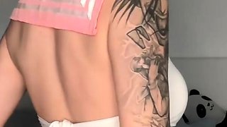 Adrianna Savu, a wild schoolgirl with a hidden dildo.