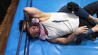 Adrina mixed wrestling jiu jitsu purple vs powerlifer 195cm