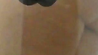 Real amateur wife practice banged with two different dildos - perfect ass