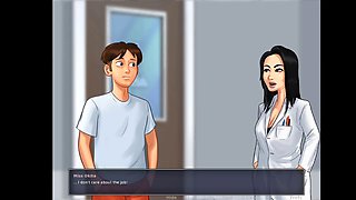 Summertime Saga teacher in stunning lingerie - gameplay fun