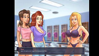 Horny girl brings him to her room in summertime saga