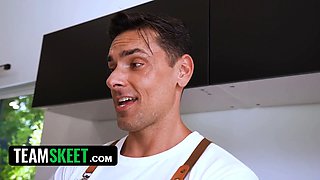 Jaw-dropping nanny maya woulfe rides a Big Dick