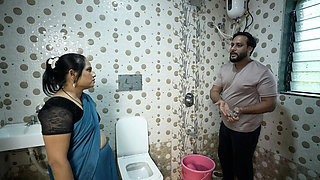 Desi Indian Plumber Fucks Home Owner Bhabhi with Huge 8 Inch Cock