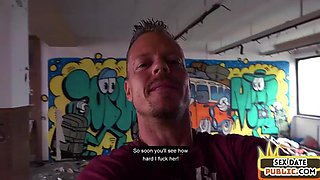 Bigtitted slut pussyfucked by stranger