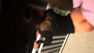 Public Beach Balcony Sex with a Big-Ass Brunette