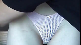 Hottie with big naturals gets her tits teased