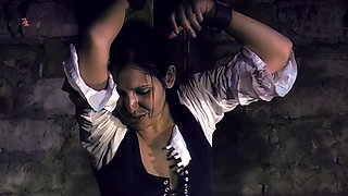 Agatha's Pubic Hair Is Shaved Before She Is Whipped with a Whip and Cane