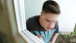 Sexy mom picks up couple at yoga