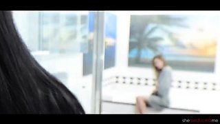 Hot Lesbian Roommates Judy Jolie & Kyler Quinn - Seduction, Pussy Eating & Ass Licking