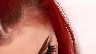 18 Year Old Redhead Gets Railed And Swallows Cum In Her Uniform