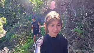 Amateur couple hot outdoor sextape