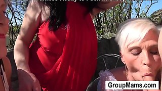 Three Hungry Grannies Craving For Cum At