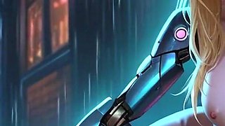 A Futuristic World with Beautiful Women and Cyborgs