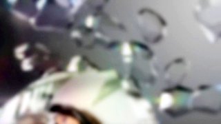 Latex slut solo anal masturbation