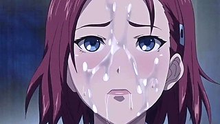 Saucy anime girl emotional adult scene