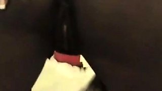 Ebony babe teases her bf on webcam