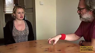 SPASCALSSUBSLUTS - Amber West gets jizzed all over and cums in mouth