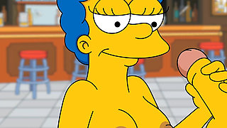 MOE FUCKS MARGE DOGGYSTYLE AND CUM IN HER ASS