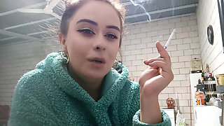 I Smoke in a Plush Hoodie