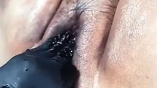 Stretch your big hairy cum load, your nasty pussy