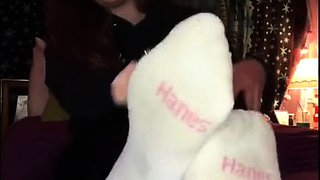 Sexy Emo Teen Dildoing And Foot Fetish