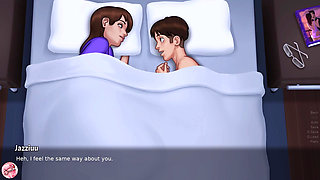 I eat my stepmother's tits in her bed (Summertime Saga #27) - Jazziuu