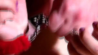 Lesbian Mistress Uses Dildo Machine on Slave Ass