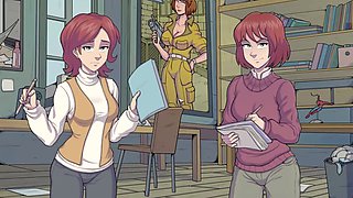 Animated big boob mother in a witch hunter fantasy