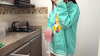 Young Latina Charms with Innocent Homemade Blowjob Bliss