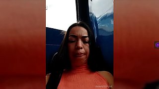 MV538FLSAH IN BUS IN SEXY DRESS