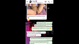 Hot Whatsapp Conversation with My Girlfriend's Ends in Happy Ending - Nati Sweet - Natasha Caseros