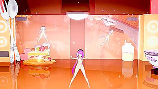 Griseo Honkai Impact Undress Dancing Hentai Song Melancholic Small Tits Girl Sport Top Mmd 3d Purple Hair Color Edit Smi
