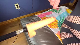 Pussy Fucked Hard By Dildo Fucking Machine