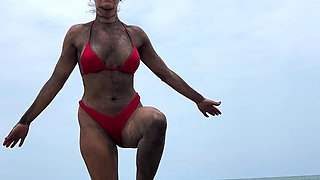 Buried in the Sand & Beach Yoga - Double the Show