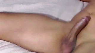 Married Sucking Friend in the Bedroom While Husband Is in the Living Room and Doesn't Even Suspect Anything While His Friend in the Throat