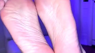 Maitresse Madelines solo foot fetish POV