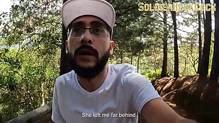 I go out to exercise with my friend Linda Houston, but she has better plans and gives me a spectacular blowjob outdoors