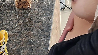 A Stepdaughter Is Surprised While Having Breakfast.