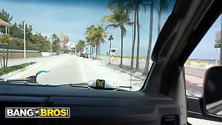 Bangbros - dirtydanii 69 sucks johnny's cock to make it even fatter and gets nailed in the nail bus