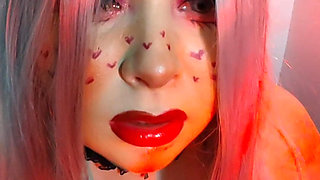 E-girl Sucking and Licking Your Balls
