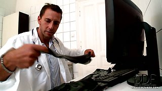 Doctor Nick spanks his patient