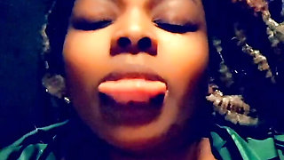 Ebony Goth BBW Newbie Rue the Waning seductive striptease.