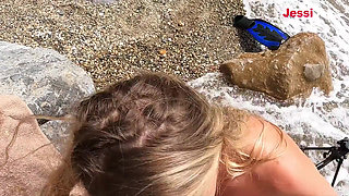 Meet Nudist Tourist Girl on Beach and Hard Fuck Her Ass and Pussy Jessijek
