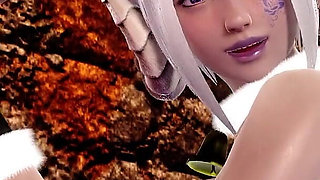 Blowjob From Big Tits Dark Succubus with Facial Cumshot 3D Animation