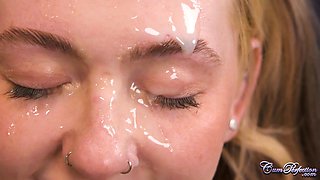 Yammy girl gets enormous facial