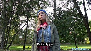 Lost dog leads to hot public sex