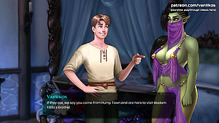 Big Boobs Giant Orc Woman Dirty Outdoor Sex and Pussy Creampie - Cartoon Animated Porn Game - What a Legend! - Part 25