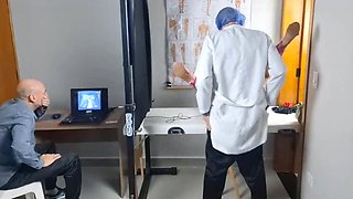 Naughty Wife Cheats with Gynecologist - Hot Cuckold Ultrasound Fuck!