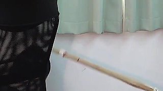 Female Teacher Rides in the Carriage and Slaves Have to Clean the Floor While Pulling the Carriage