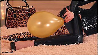 Air Balloon Looner Fetish Play, You Are Inflatable Balloon! Femdom Latex Rubber Pov With Arya Grander